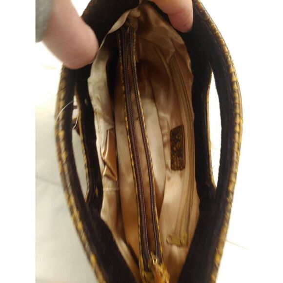 XOXO Women's Brown Plush Velvet Handbag - Picture 7 of 11